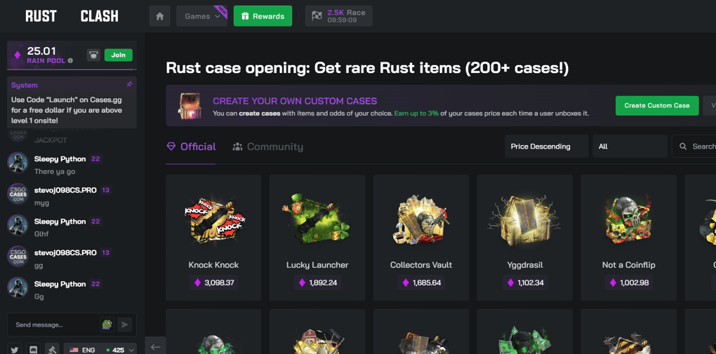 rust case site