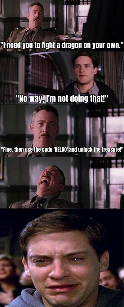 A HUMOROUS MEME ABOUT UNLOCKING BONUSES WITH THE CODE 