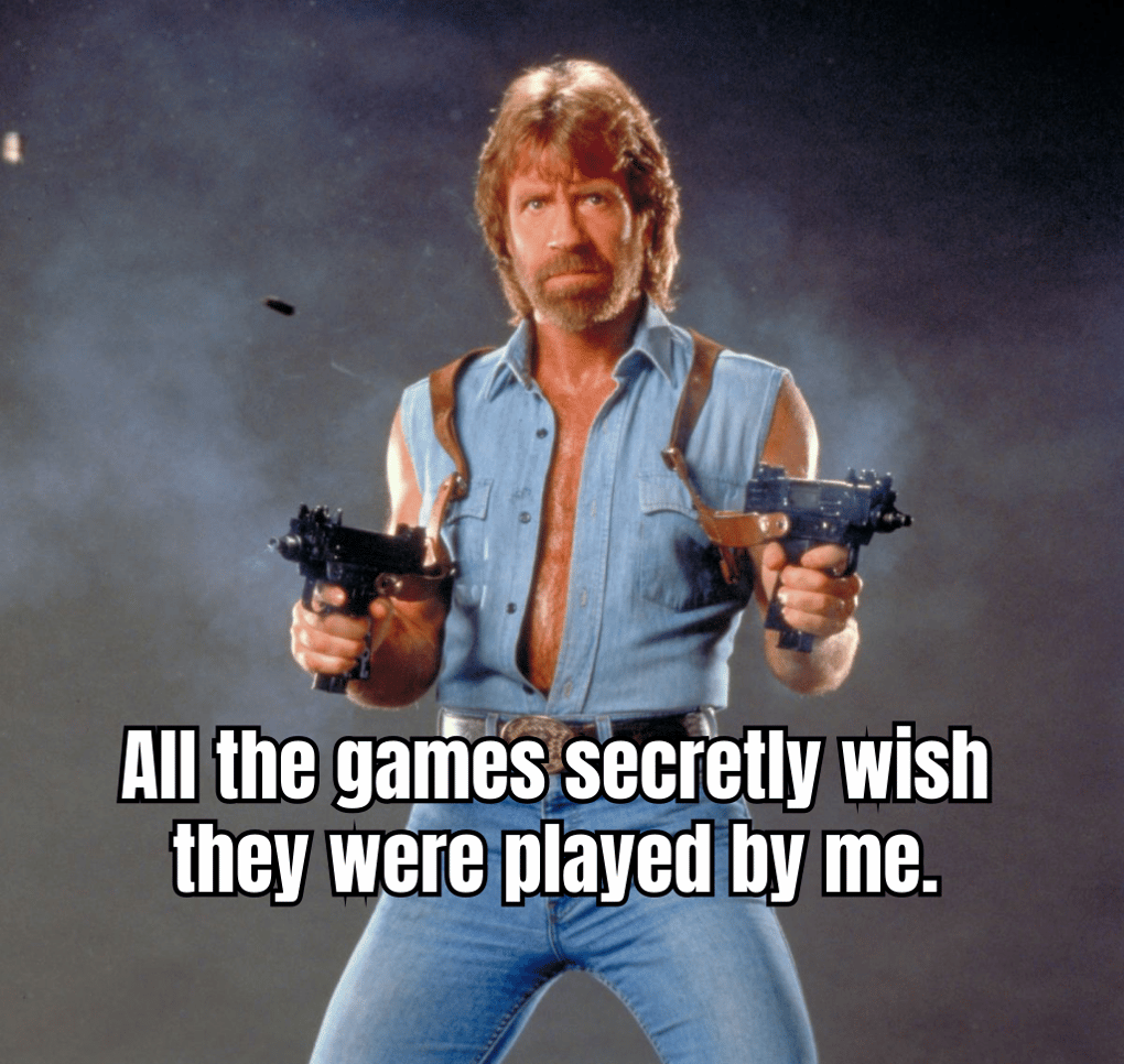 A meme showing a player nervously sweating while opening a case, with a thought bubble saying "Please be a legendary skin!" and a caption below "When RNG decides your fate in Case Battles."