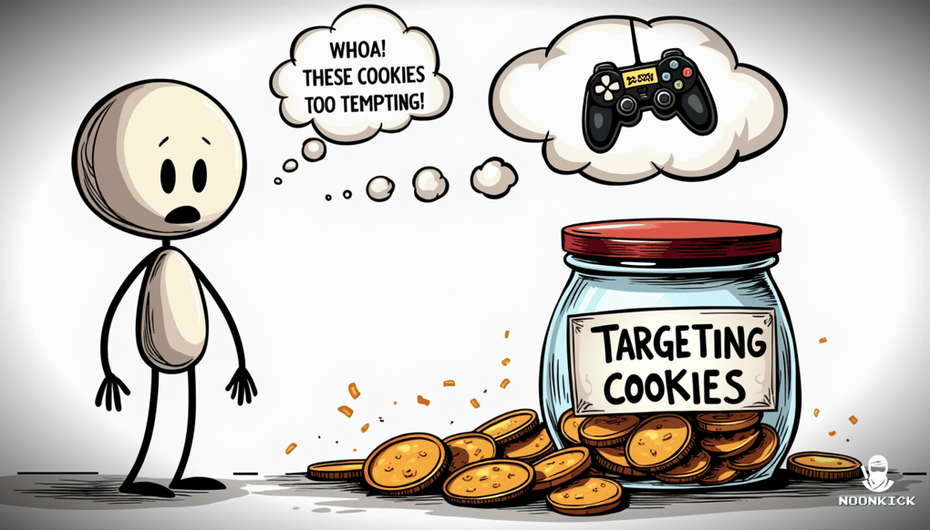 A SIMPLE DRAWING OF A COOKIE JAR LABELED 