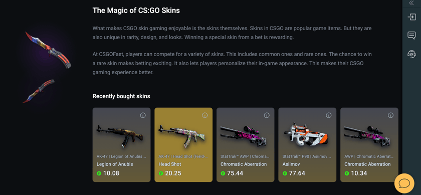 Details of CSGOFast